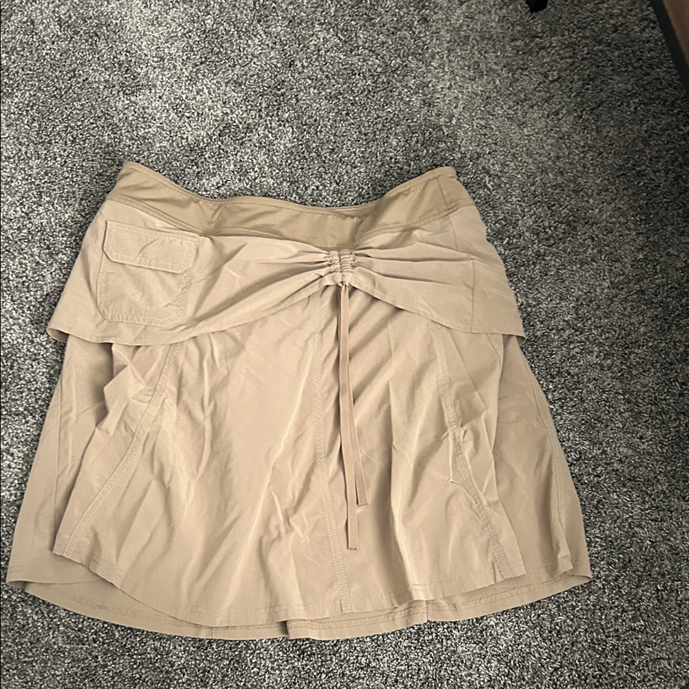 Athleta Tan Women's Shorts Skorts - Picture 2 of 2